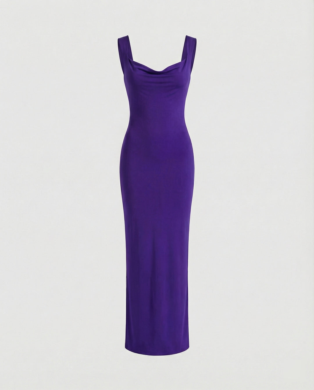 Figurbetontes Abendkleid lang mit tiefem Ausschnitt