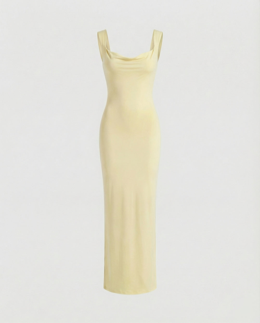 Figurbetontes Abendkleid lang mit tiefem Ausschnitt