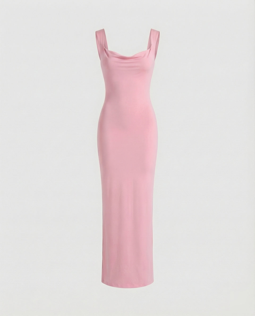 Figurbetontes Abendkleid lang mit tiefem Ausschnitt