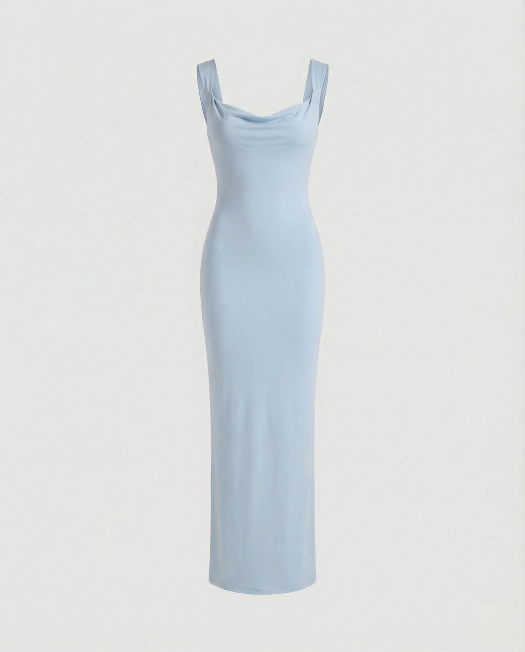Figurbetontes Abendkleid lang mit tiefem Ausschnitt