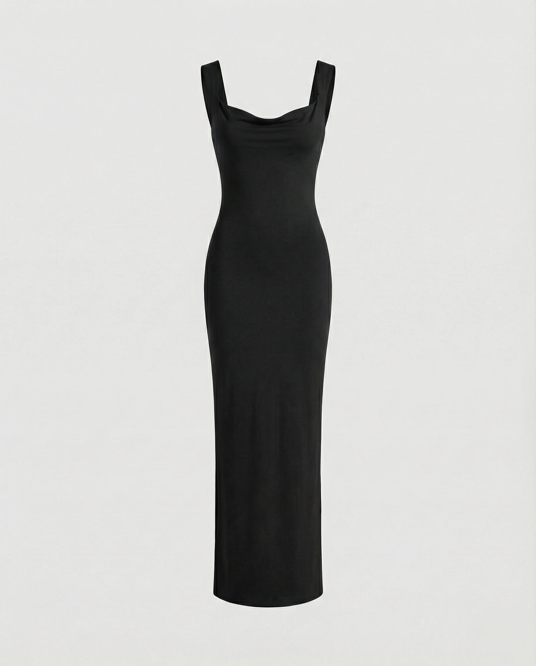 Figurbetontes Abendkleid lang mit tiefem Ausschnitt