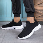 Damen Atmungsaktive Strick-Sneaker mit elastischem Einstieg