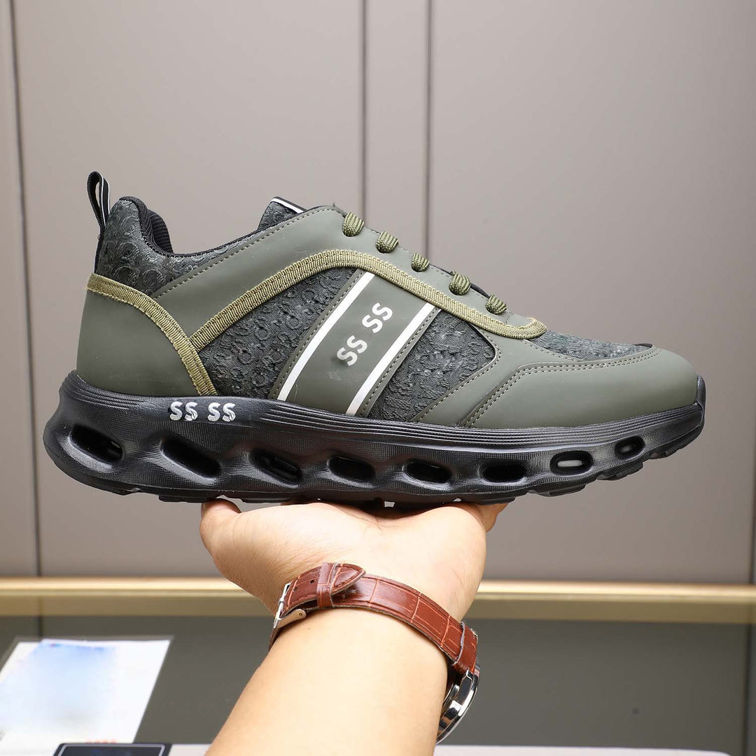 Damen Sportliche Komfort-Sneaker mit atmungsaktiver Oberflächenstruktur und dämpfender Sohle R&B