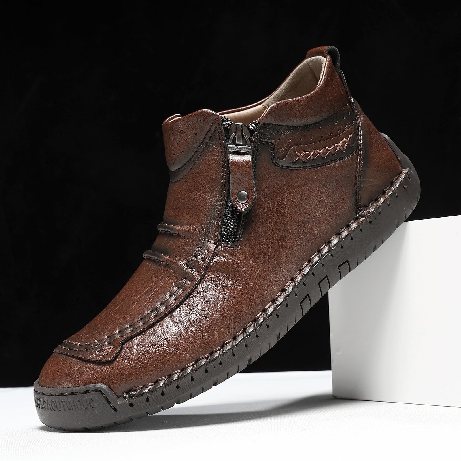 Herren modische Stiefel mit praktischem Reißverschluss R&B