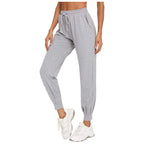 Damen Bequeme Sporthose mit elastischem Bund und seitlichen Taschen R&B