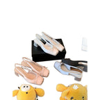 Damen Slingback Ballerinas mit Punkten und Schleifenverzierung R&B