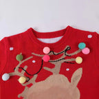 Damen Weihnachts-Pullover mit 3D-Rentier-Motiven R&B