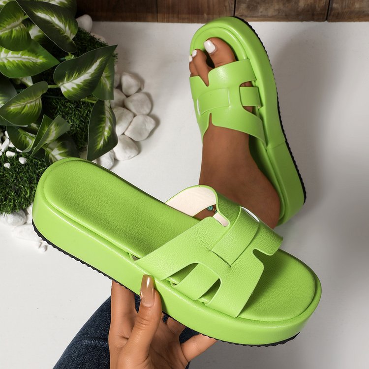Damen Komfortable Falt-Sandalen mit breitem Riemen und ergonomischer Sohle R&B