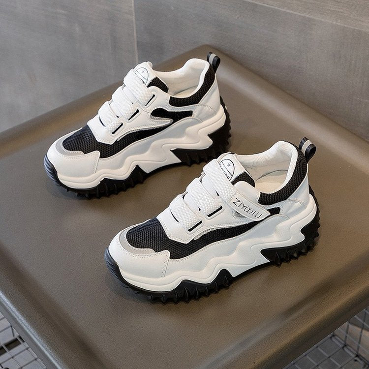 Damen Chunky Sneakers mit extra rutschfester Sohle und atmungsaktiver Mesh-Oberfläche R&B