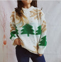 Damen lässiger Pullover mit festlichem Wintermotiv R&B