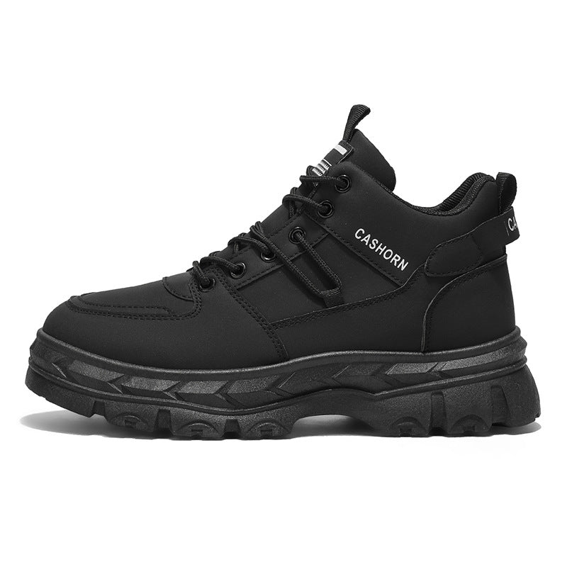 Herren Hohe Winterstiefel mit rutschfester Sohle von