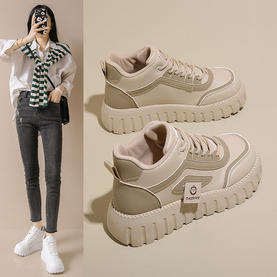 Damen Modische High-Top Sneakers mit rutschfester Sohle und atmungsaktivem Obermaterial R&B