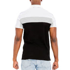 Herren Polo-Shirt mit modernen Farbblockelementen