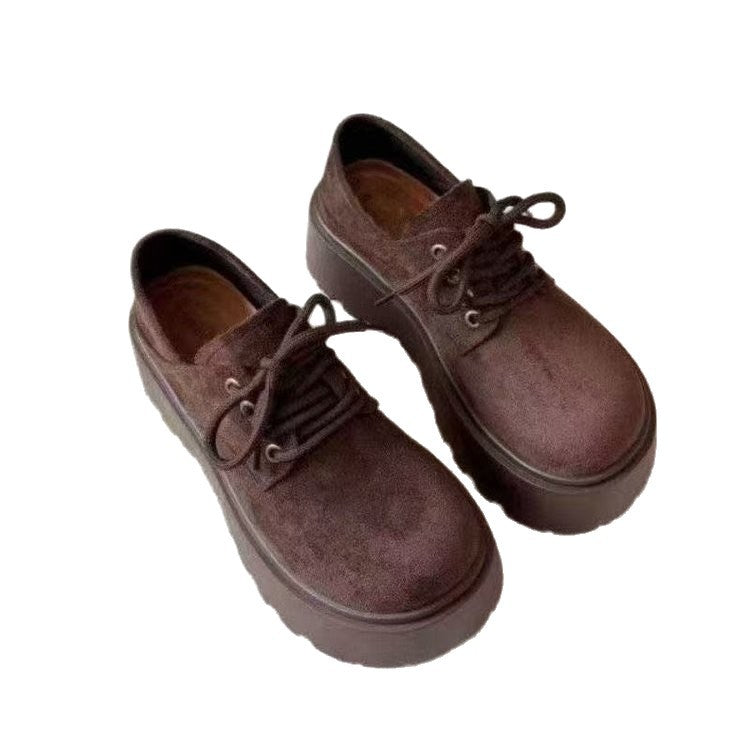 Damen Plüschgefütterte Platform-Schuhe mit lässigem Schnürdesign R&B