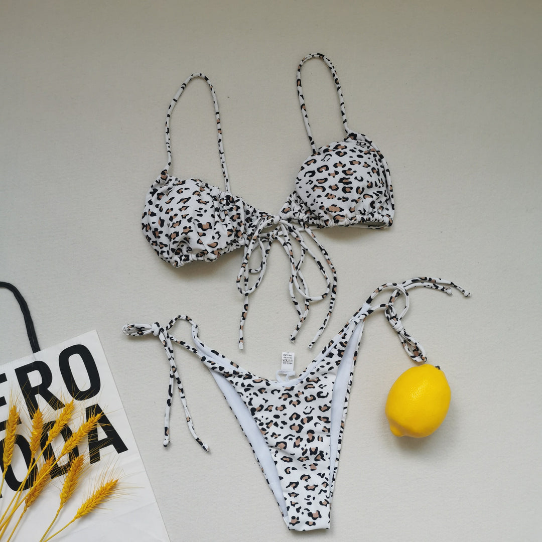 Damen Triangel-Bikini mit regulierbaren Bindebändern R&B