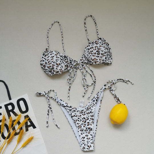 Damen Triangel-Bikini mit regulierbaren Bindebändern R&B