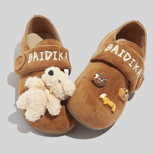 Damen Clogs mit niedlichen Tierapplikationen und Knopfverschluss R&B