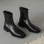 Damen elegante Ankle Boots mit modernem Reißverschluss und komfortablem Blockabsatz R&B