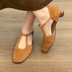 Damen Sling-Ballerinas mit raffinierten Riemen und hochwertiger Veloursoberfläche R&B