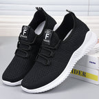 Damen Atmungsaktive Komfort Sneakers mit elastischem Strickdesign R&B