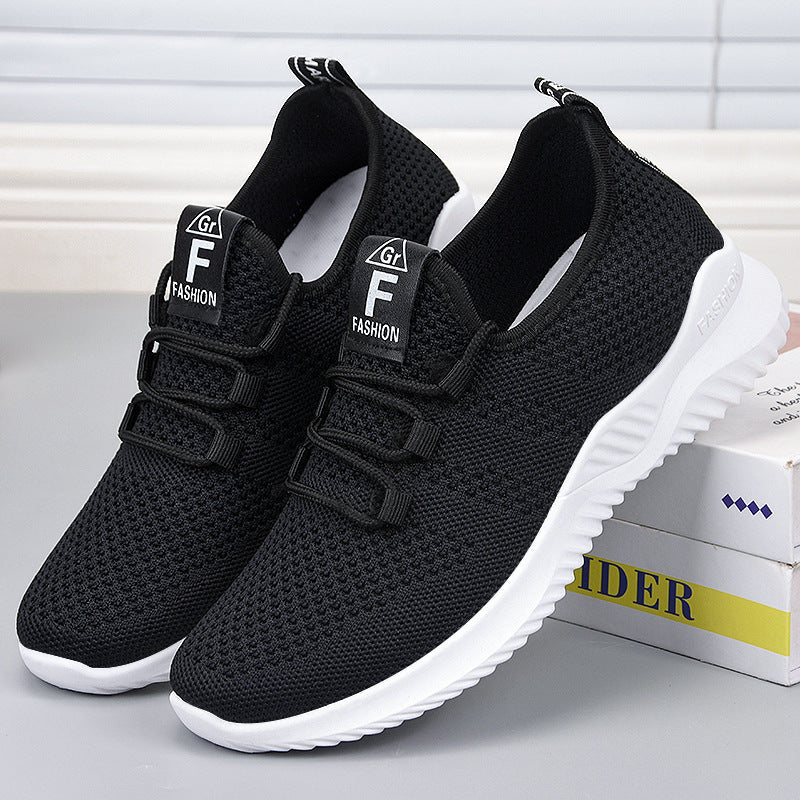 Damen Atmungsaktive Komfort Sneakers mit elastischem Strickdesign R&B