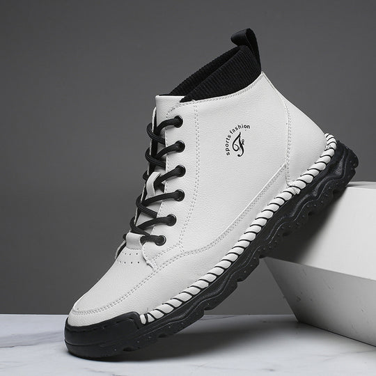 Damen Sportliche Lederstiefeletten R&B