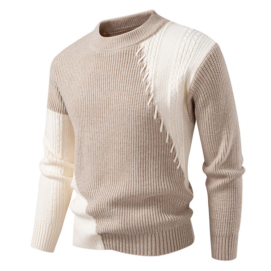 Herren modischer Strickpullover mit einzigartigem Kabeldesign R&B