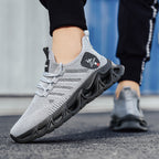 Damen Atmungsaktive Fitness-Sneaker mit rutschfester Sohle und elastischem Schnürsystem R&B