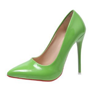 Damen stilvolle Pumps mit hochglänzender Oberfläche und elegantem spitzem Zehenbereich R&B