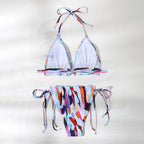 Damen Triangel-Bikini mit verspieltem Design