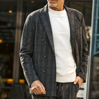Herren elegante Doppelreiher-Jacke