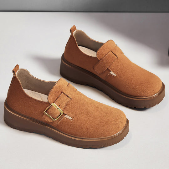 Damen Komfortable und elegante Slipper mit Schnallenverschluss R&B