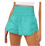 Damen Sportliche Laufshorts mit hohem Taillenbund und elastischem Bündchen R&B