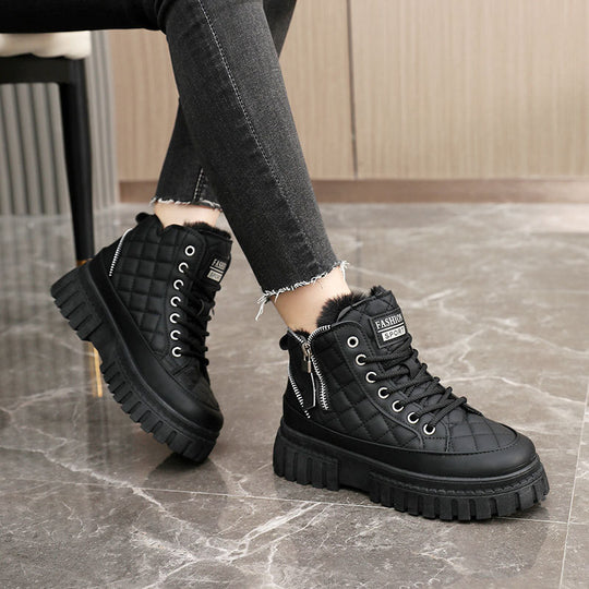 Damen Modische Winterstiefel mit gepolstertem Innenfutter und robustem Sohlenprofil R&B