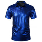 Herren Sport Polo-Shirt mit glänzender Oberfläche und atmungsaktiver Funktionalität