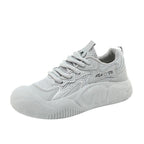 Damen sportliche Sneakers mit atmungsaktiven Mesh-Einsätzen und dämpfendem Sohlenprofil R&B