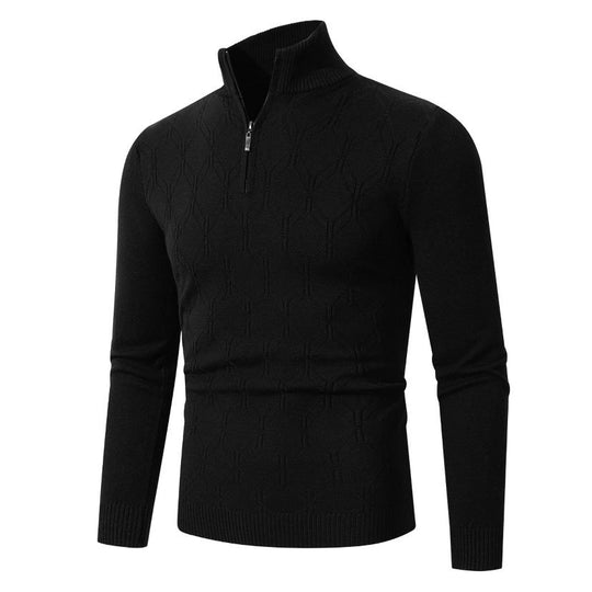 Herren Strickpullover mit modernem Strukturmuster R&B