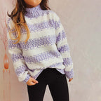 R&B | Gestreifter Strickpullover im Modernen Stil
