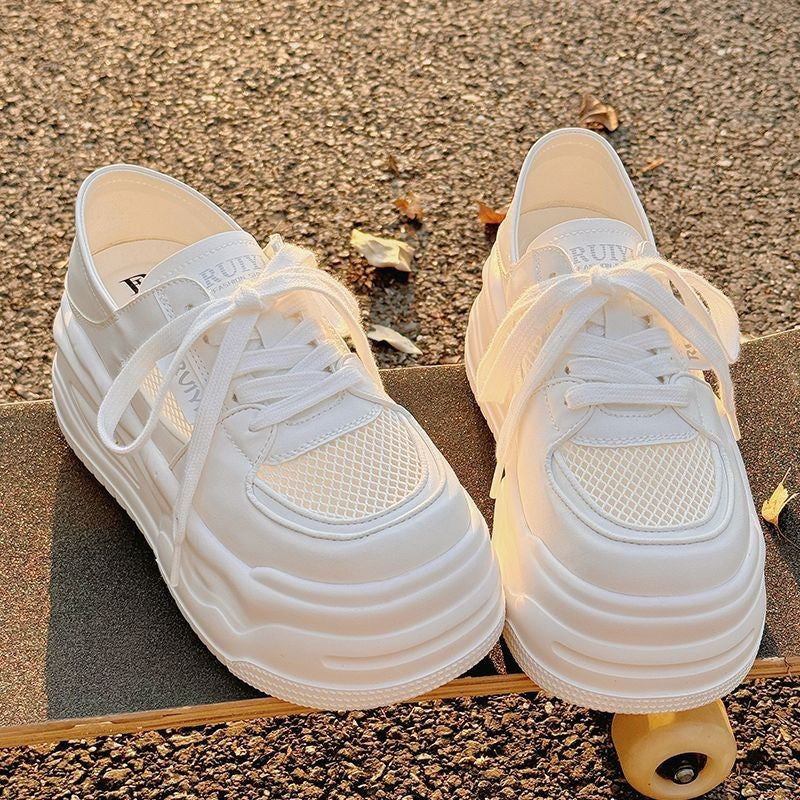Damen Trendige Chunky Sneakers mit atmungsaktivem Mesh-Obermaterial und stabiler Sohle