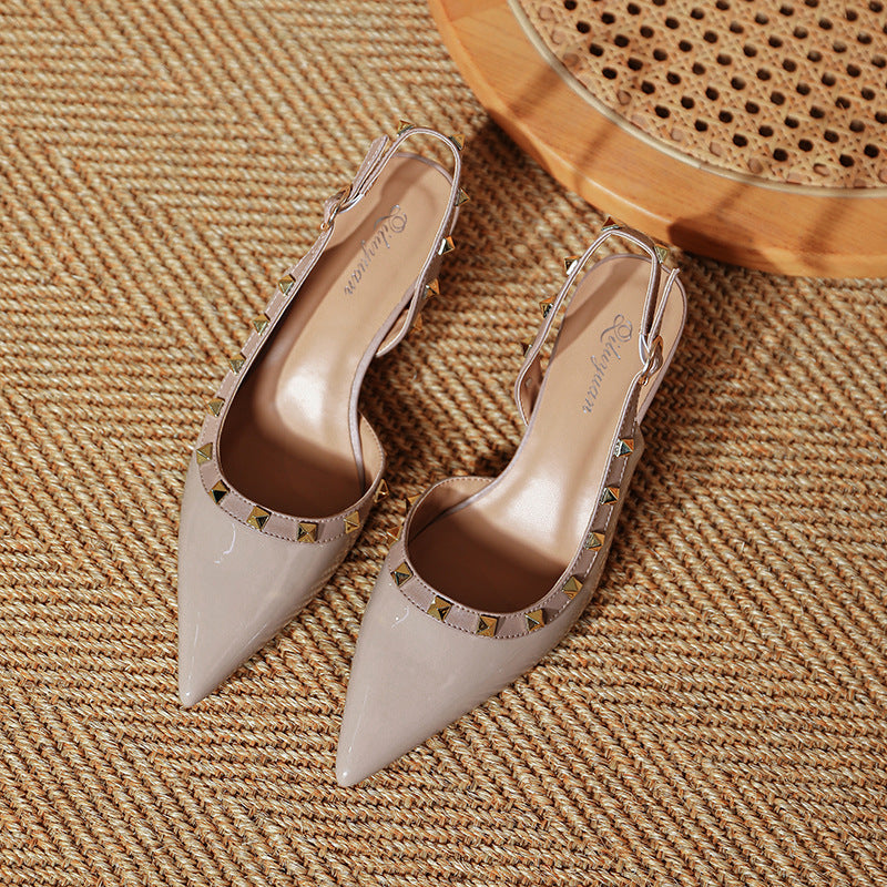 Damen Slingback-Pumps mit eleganten Strukturdetails R&B