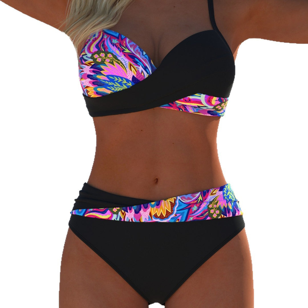 Damen Bikini-Set mit kreativem Zebra-Design und stilvollen Akzenten R&B