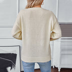 Damen gemusterter Pullover