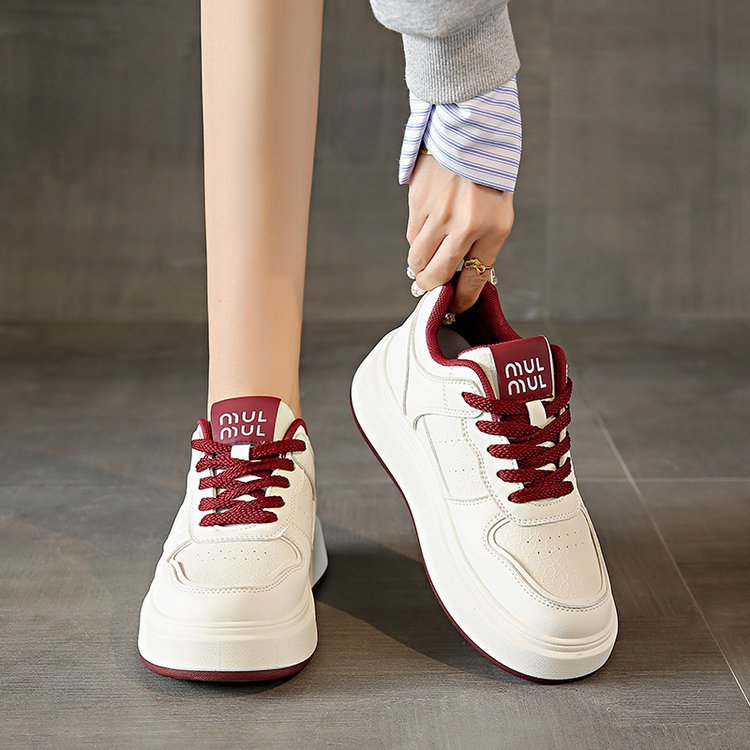 Damen modische Sneakers mit dicker Laufsohle und sportlichem Obermaterial R&B