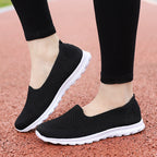 Damen Bequeme Slip-On Sneakers mit atmungsaktiver Netzstruktur
