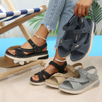 Damen Komfortable Riemchensandalen mit atmungsaktiver Sohle R&B