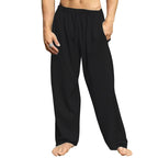 Herren bequeme Freizeit-Hose mit elastischem Bund und seitlichen Eingrifftaschen R&B