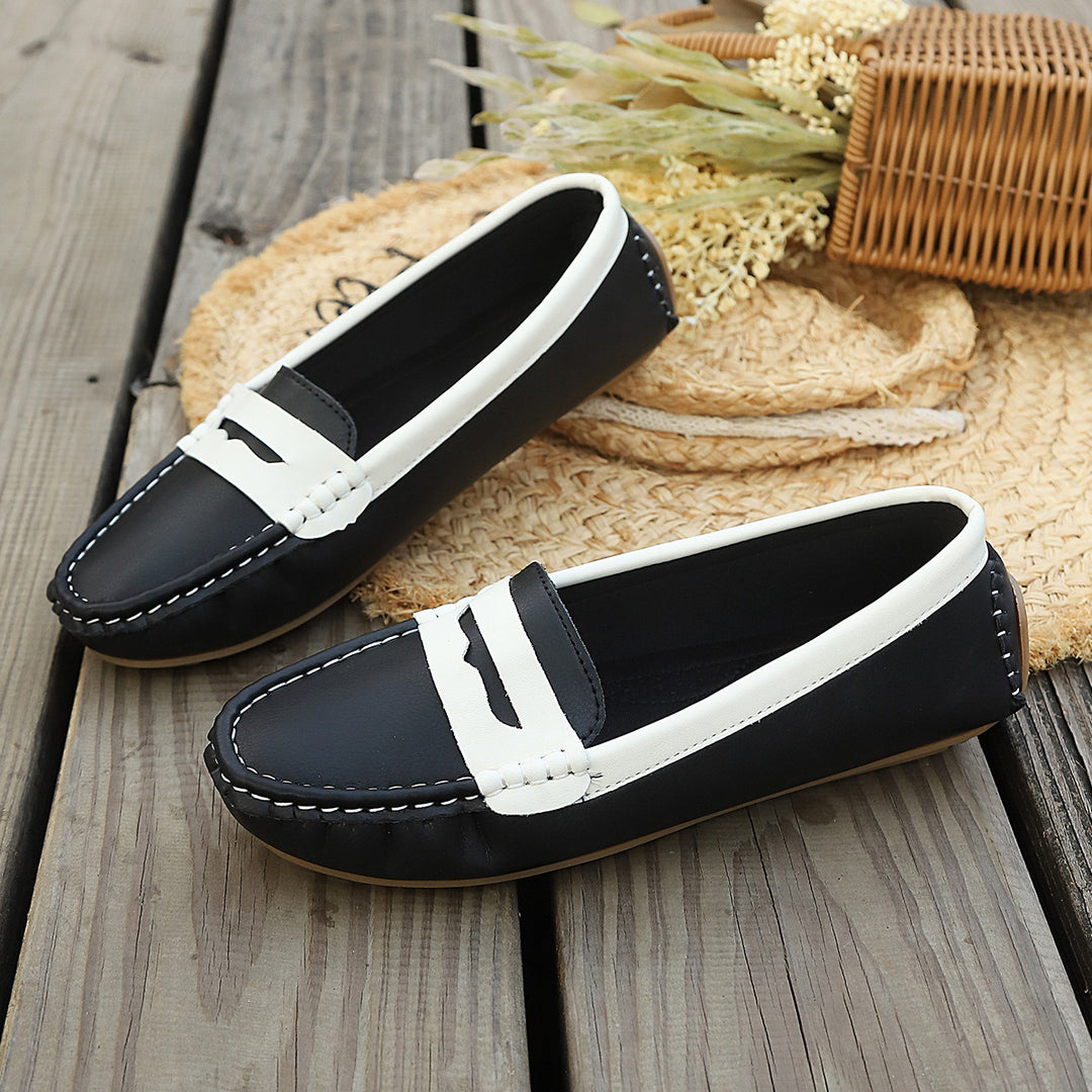 Damen Mokassin-Schuhe mit eleganter Lederverarbeitung R&B
