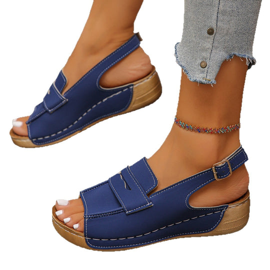 Damen Komfortable Sandalen mit verstellbarem Riemen R&B