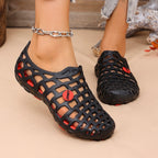 Damen atmungsaktive Kunststoffclogs mit rutschfester Sohle R&B