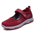 Damen Atmungsaktive Slip-On Sportschuhe mit verstellbarem Klettverschluss R&B